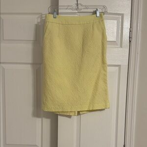 Banana Republic Yellow Pencil Skirt